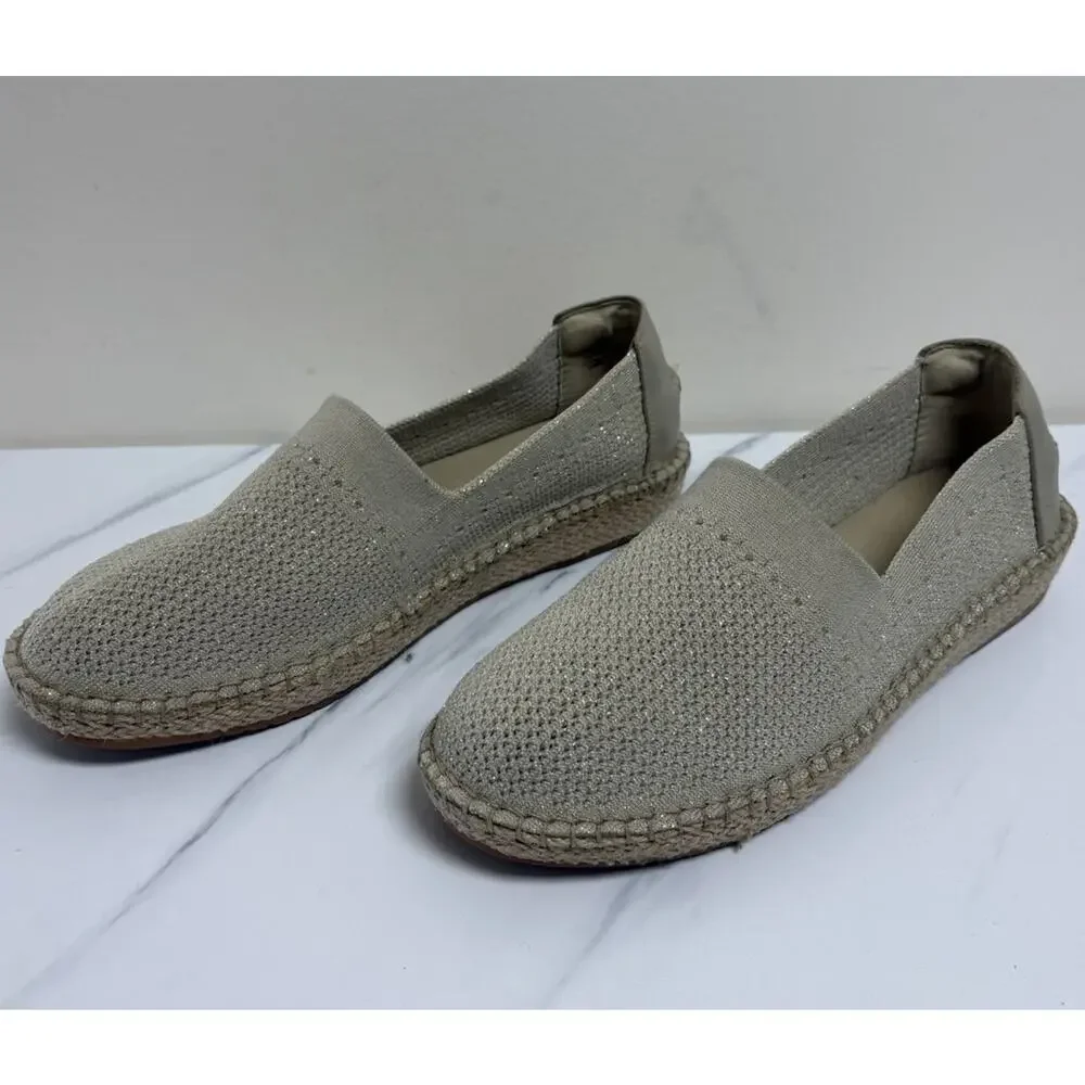 Cole Haan Women's Cloudfeel Stitchlite Espadrille Hawthorne Gold Jute Size 9.5